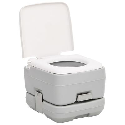 vidaXL Set Toilette da Campeggio Portatile e Tanica d'Acqua