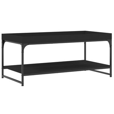 vidaXL Tavolino da Salotto Nero 100x49x45 cm in Legno Multistrato