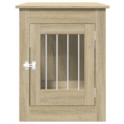 vidaXL Gabbia Cani da Arredamento Rovere Sonoma 55x80x68cm Multistrato