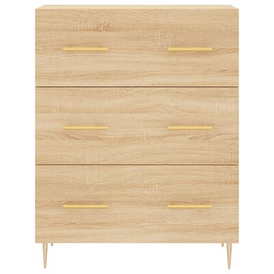 vidaXL Credenza Rovere Sonoma 69,5x34x180 cm in Legno Multistrato