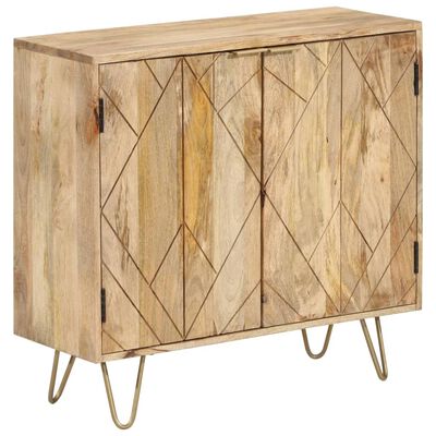 vidaXL Credenza 80x30x75 cm in Legno Massello di Mango