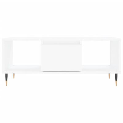 vidaXL Tavolino da Salotto Bianco 90x50x36,5 cm in Legno Multistrato