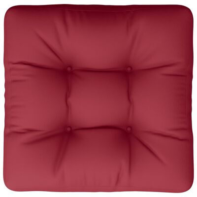 vidaXL Cuscino per Pallet Rosso Vino 50x50x12 cm in Tessuto