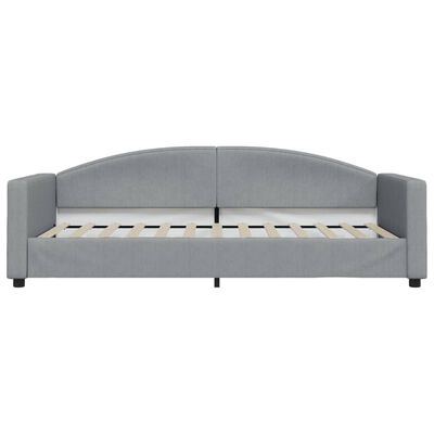 vidaXL Letto da Giorno Grigio Chiaro 90x200 cm in Tessuto