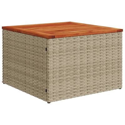 vidaXL Set Divani da Giardino 12 pz con Cuscini Beige in Polyrattan