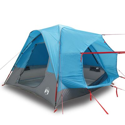 vidaXL Tenda da Campeggio per Auto per 4 Persone Blu Impermeabile