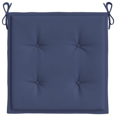 vidaXL Cuscini per Pallet 2 pz Blu Marino 50x50x3 cm in Tessuto Oxford