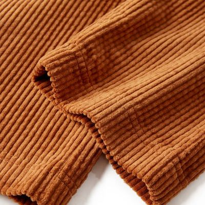 Pantaloni per Bambini in Velluto a Coste Cognac 128