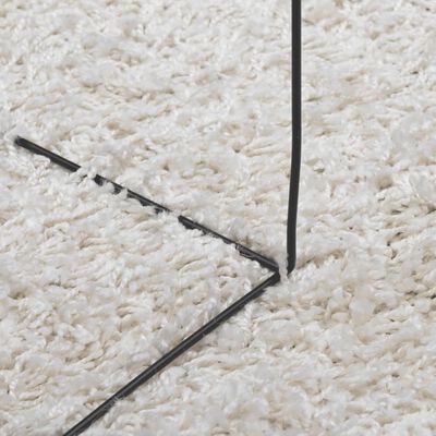 vidaXL Tappeto Shaggy PAMPLONA a Pelo Lungo Moderno Crema 80x150 cm