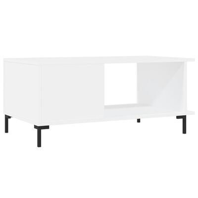 vidaXL Tavolino da Salotto Bianco 90x50x40 cm in Legno Multistrato