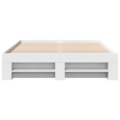 vidaXL Giroletto Bianco 120x190 cm in Legno Multistrato