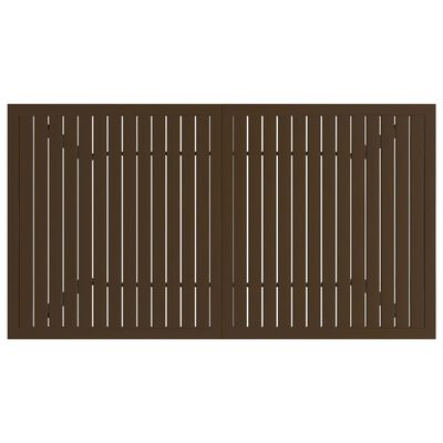 vidaXL Tavolo da Giardino Marrone 140x80x72 cm in Acciaio