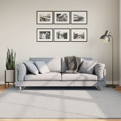 vidaXL Tappeto a Pelo Corto HUARTE Morbido e Lavabile Grigio 200x200cm