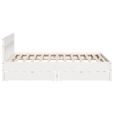 vidaXL Letto senza Materasso Bianco 180x200 cm Legno Massello di Pino