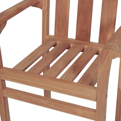 vidaXL Sedie da Giardino Impilabili 2 pz in Legno Massello di Teak