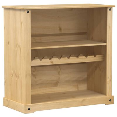 vidaXL Cantinetta per Vini Corona 107,5x51x105,5cm Legno Massello Pino