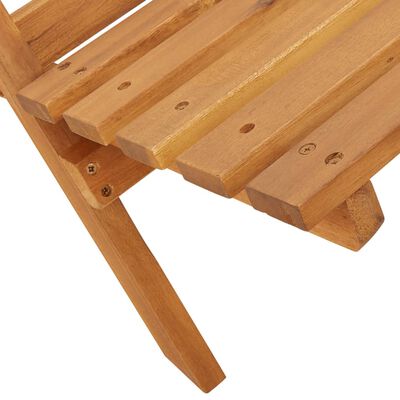 vidaXL Sedie da Giardino Pieghevoli 4pz Bianco Crema Tessuto e Legno