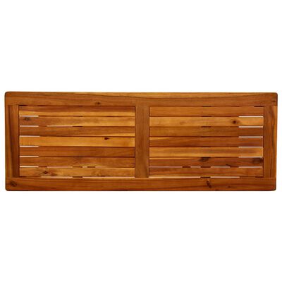 vidaXL Tavolo Consolle da Giardino 110x40x75cm Legno Massello Acacia