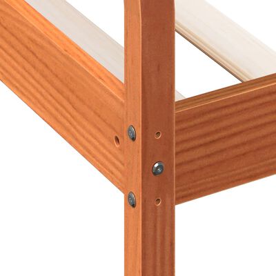 vidaXL Dormeuse senza Materasso Marrone Cera 80x200 cm Legno di Pino