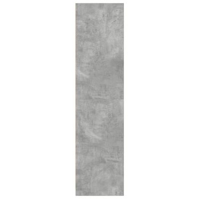 vidaXL Armadio Grigio Cemento 100x50x200 cm in Legno Multistrato