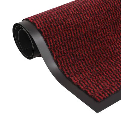 vidaXL Tappeto Antipolvere Trapuntato Rettangolare 120x180cm Rosso