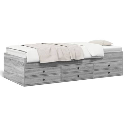 vidaXL Divano Letto con Cassetti senza Materasso 75x190 cm