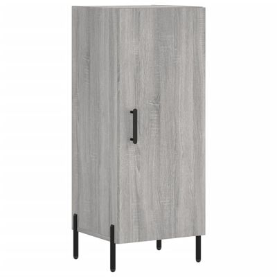 vidaXL Credenza Grigio Sonoma 34,5x34x90 cm in Legno Multistrato