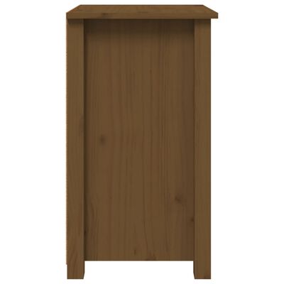 vidaXL Comodini 2 pz ambra 40x35x61,5 cm in Legno Massello di Pino