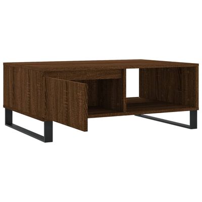 vidaXL Tavolino da Salotto Rovere Marrone 90x60x35cm Legno Multistrato