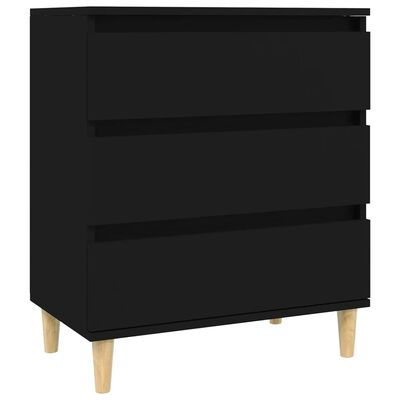 vidaXL Credenza Nero 60x35x70 cm in Legno Multistrato