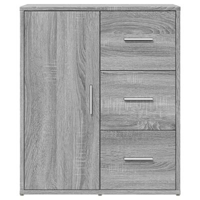 vidaXL Credenze 2 pz Grigio Sonoma 60x31x70 cm in Legno Multistrato