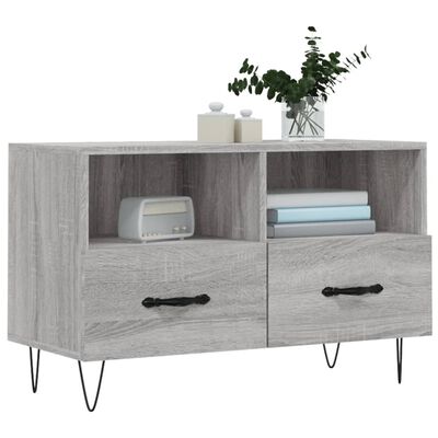 vidaXL Mobile Porta TV Grigio Sonoma 80x36x50 cm in Legno Multistrato