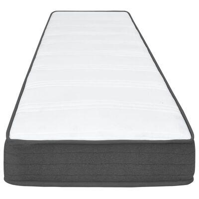 vidaXL Letto a Molle Grigio Scuro in Tessuto 80x200 cm