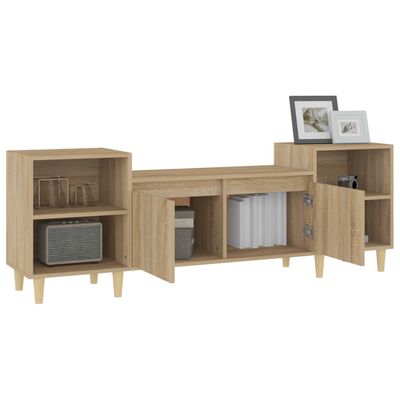 vidaXL Mobile Porta TV Rovere Sonoma 160x35x55 cm Legno Multistrato