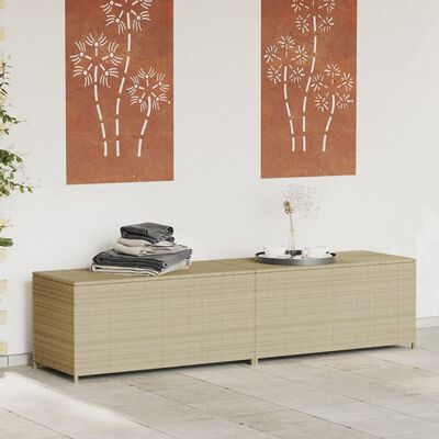 vidaXL Contenitore da Giardino Beige Misto 469L in Polyrattan