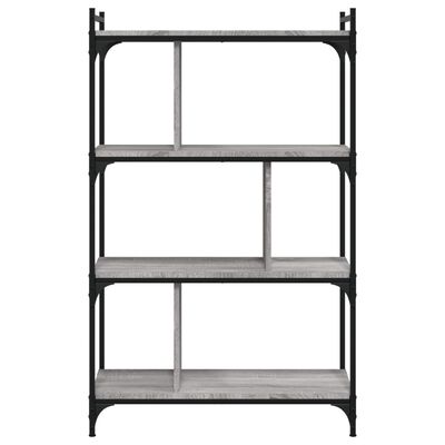 vidaXL Libreria Grigio Sonoma 4 Ripiani 76x32x123 cm Legno Multistrato