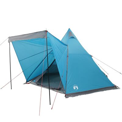 vidaXL Tenda Familiare Tipi per 6 Persone Blu Impermeabile