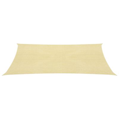 vidaXL Vela Parasole 160 g/m² Beige 3x5 m in HDPE