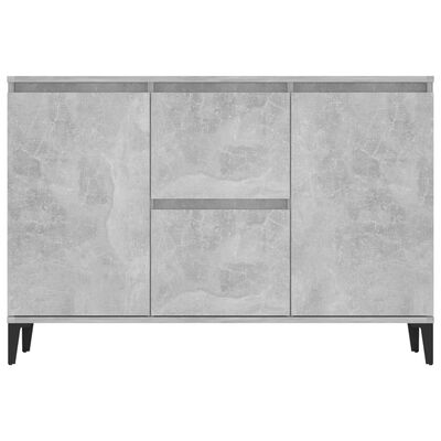 vidaXL Credenza Grigio Cemento 104x35x70 cm in Legno Multistrato