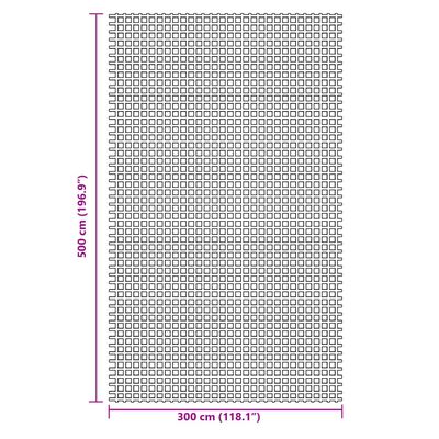 vidaXL Tappeto da Campeggio Verde 5x3 m