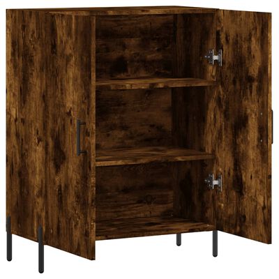 vidaXL Credenza Rovere Fumo 69,5x34x90 cm in Legno Multistrato