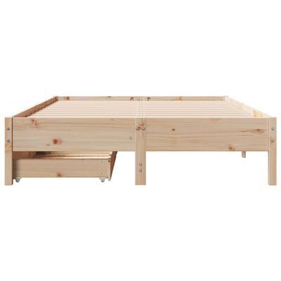 vidaXL Letto senza Materasso 140x190 cm in Legno Massello di Pino