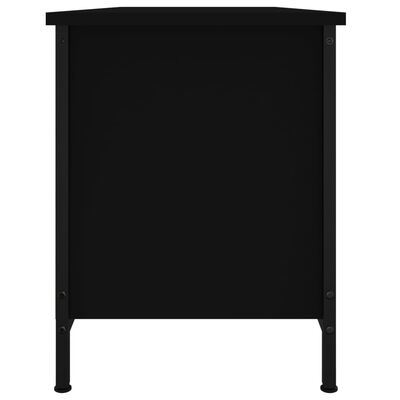 vidaXL Mobile Porta TV con Ante Nero 102x35x45 cm in Legno Multistrato