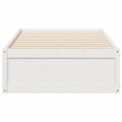 vidaXL Letto senza Materasso Bianco 90x200 cm Legno Massello di Pino