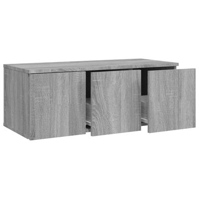 vidaXL Mobile Porta TV Grigio Sonoma 80x34x30 cm in Legno Multistrato