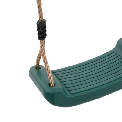 vidaXL Seggiolino Altalena per Bambini Singolo Corda Regolabile Verde