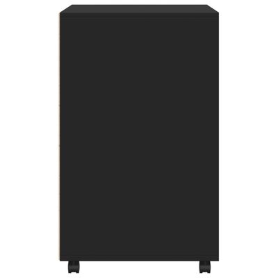 vidaXL Mobiletto con Ruote Nero 60x48x81 cm in Truciolato