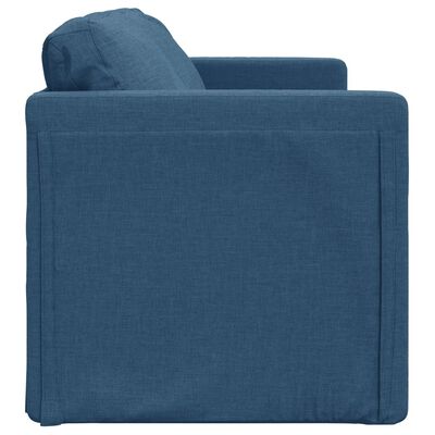 vidaXL Divano Letto da Terra 2 in 1 Blu 112x174x55 cm Tessuto