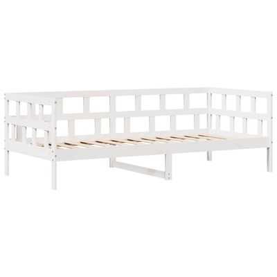 vidaXL Dormeuse con Cassetti Bianco 90x200 cm Legno Massello di Pino