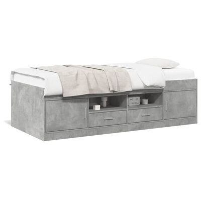 vidaXL Divano Letto con Cassetti senza Materasso 75x190 cm